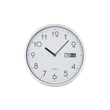 Silver Wall Clock